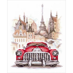 Zestaw do haftu - Retro Buick - Pasmanteria - miniaturka - grafika 1