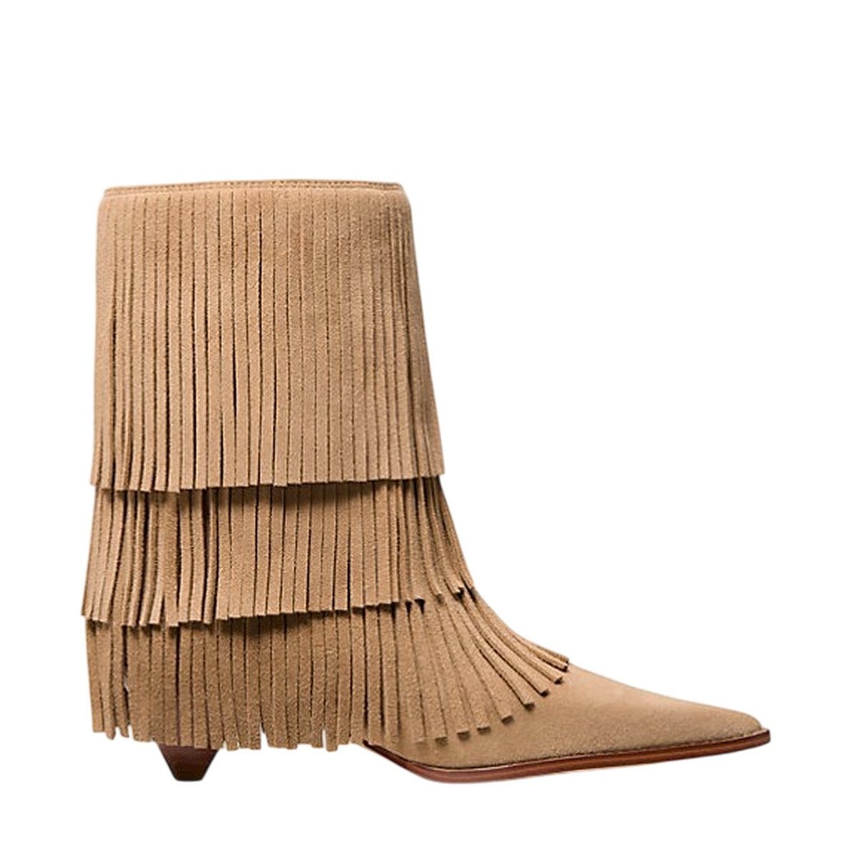 stivali donna michael kors - jayla heeled bootie - beige