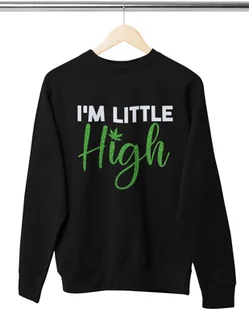 Śmieszna koszulka męska na haju Marihuana Dope Cannabis Stoner 420 Weed Grass Smoke Organic Sweter męski S-XXXL - Koszulki męskie - miniaturka - grafika 1