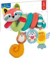 Zabawki interaktywne dla dzieci - Zabawka do wózka Clementoni Spirale Happy Animals - miniaturka - grafika 1