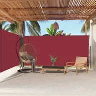 Pawilony ogrodowe - vidaXL Zwijana markiza boczna na taras, czerwona, 180 x 600 cm vidaXL - miniaturka - grafika 1