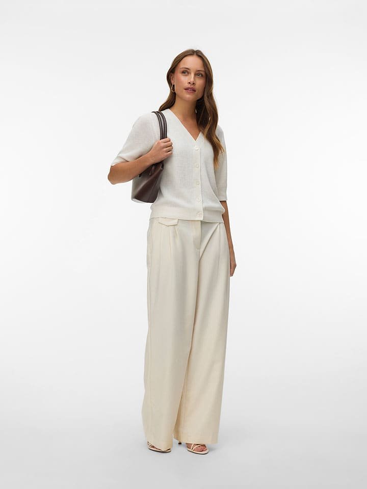 Vero Moda Kardigan w kolorze kremowym