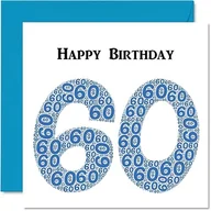 Kartki okolicznościowe i zaproszenia - Zabawne kartki urodzinowe na 60. urodziny dla mężczyzn - Shapecloud - kartka z życzeniami dla taty, mamy, dziadka, niani, babci, wujka, kuzyna, 145 mm x 145 mm, kartka z życzeniami, zabawna kartka - miniaturka - grafika 1