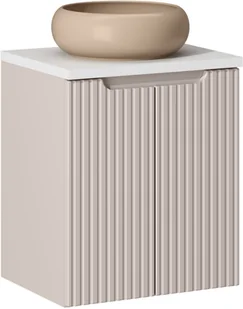 Zestaw meblowy 50cm z blatem i umywalką nablatową Wiki - Meble łazienkowe - miniaturka - grafika 1