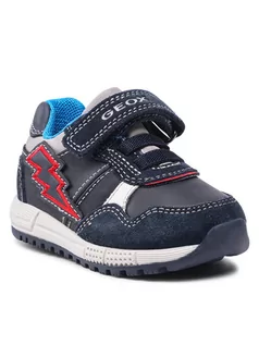 Buty dla chłopców - Geox Sneakersy B Alben B. B B163CB 08522 C4075 M Granatowy - grafika 1