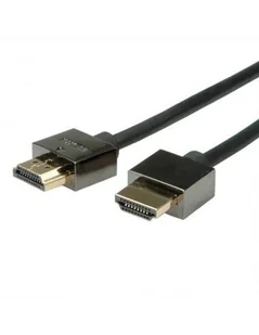 ROLINE- Kabel HDMI do notebooka High Speed ​​+ Ethernet, M / M, czarny, 1 m - Kable - miniaturka - grafika 1
