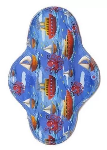 Papus, Podpaska wielorazowa bambusowa Stateczki, rozm. L - Podpaski - miniaturka - grafika 1