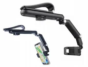 Uchwyty samochodowe do telefonów - UCHWYT SAMOCHODOWY NA TELEFON NA OSŁONĘ PRZECIWSŁONECZNĄ DO SAMOCHODU DOMU - miniaturka - grafika 1