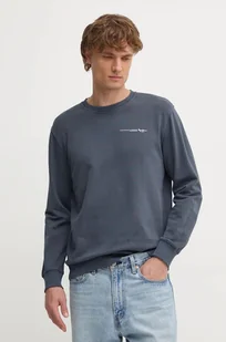 Pepe Jeans bluza bawełniana DAVY CREW męska kolor szary z nadrukiem PM582740 - Bluzy męskie - miniaturka - grafika 1