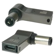 Kable - Przejściówka USB-C do 7,4x5,0mm+ pin DE alu PLN_A007v2 - miniaturka - grafika 1