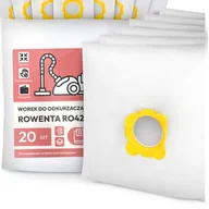 Worki do odkurzaczy - 20x Worek do Odkurzacza Rowenta RO4233 Syntetyczny Mikrowłókna Duży Work G9 - miniaturka - grafika 1