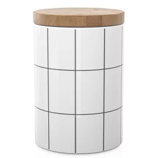 Ceramiczny słoik do przechowywania w rozmiarze M z pokrywką - 10 x 13,5 cm - pojemność 700 ml - szczelny pojemnik do przechowywania kawy herbaty i w.. - Pojemniki kuchenne - miniaturka - grafika 1