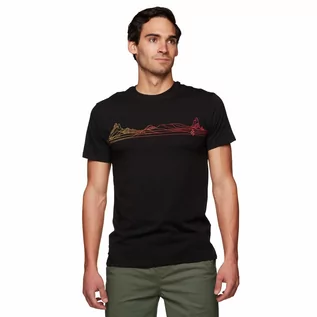 Koszulki męskie - Męska koszulka Black Diamond Desert Lines T-shirt black - L - grafika 1
