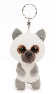 Breloczek GLUBSCHIS Lemur King Lou 9cm biały - Pluszowy towarzysz przytulanka zwierzęca z kółkiem na klucze do smyczy, torby albo plecaka - Plecaki - miniaturka - grafika 1