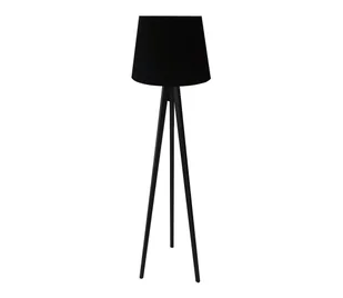 Lampa podłogowa CONE 1xE27/60W/230V wenge czarny - Lampy stojące - miniaturka - grafika 1