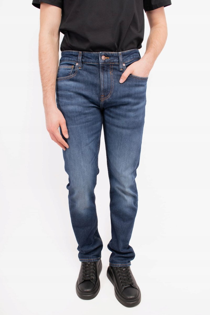 Jeansy męskie Guess M2YAN2 D4Q41 granatowy - Pants: 30/34