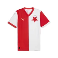 Koszulki sportowe męskie - Męska koszulka domowa SK Slavia Praga 24/25 PUMA White Red - miniaturka - grafika 1