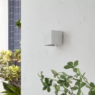 Lampy ogrodowe - Lindby Nivar kinkiet zewnętrzny LED kątowy biały - miniaturka - grafika 1