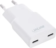 Ładowarki do telefonów - InLine® USB Netzteil Ladegerät Dual USB-C, PD, PPS, 30W, weiß - miniaturka - grafika 1
