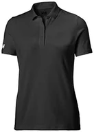Koszulki i topy damskie - Helly Hansen T-shirt damski Crew Tech Polo, czarny, S, 33984 - miniaturka - grafika 1
