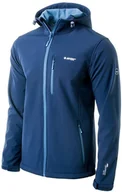 Kurtki męskie - Męski Softshell Hi-tec Caen Kurtka z Kapturem Wodoodporna Membrana 8000 M - miniaturka - grafika 1