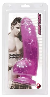 Wibratory i masażery - You 2 Toys Jerry Giant Dildo Clear Pink - grafika 1