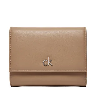 Mały Portfel Damski Calvin Klein Ck Daily Medium Trifold_Pbl K60K612851 Beżowy - Portfele - miniaturka - grafika 1