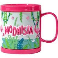 Kubki dla dzieci - Plastikowy kubek z napisem Modnisia - miniaturka - grafika 1