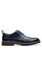 Półbuty męskie - Clarks Półbuty Aldwin Limit 26178471 Granatowy - miniaturka - grafika 1