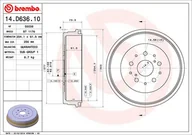 Bębny hamulcowe - BĘBEN HAMULC. TOYOTA HILUX III  04- 14.D636.10 - miniaturka - grafika 1