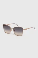 Okulary przeciwsłoneczne - Furla okulary przeciwsłoneczne damskie kolor złoty SFU714_5808FC - miniaturka - grafika 1