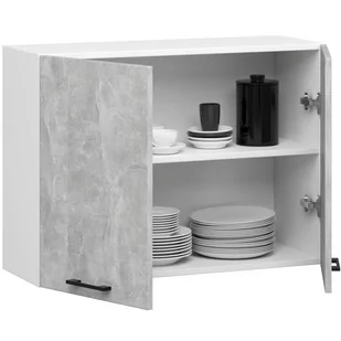 Szafka OLIWIA W80 H580 BIAŁA / BETON - Meble kuchenne - miniaturka - grafika 2
