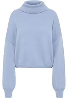 Swetry damskie - Jalene Damski sweter z golfem 81133465, niebieski, XS/S, niebieski, XS-S - miniaturka - grafika 1