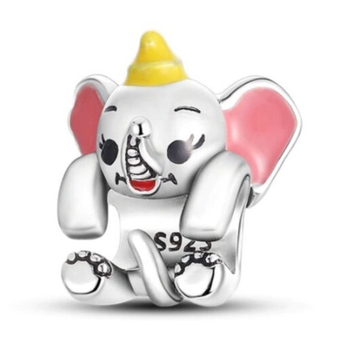 Zawieszka SREBRO 925 Charms koralik Disney Słonik Dumbo