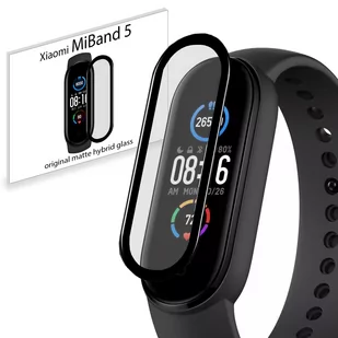 Grizz SZKŁO matowe hybrydowe 3D do Xiaomi Mi Band 5 - Akcesoria do pulsometrów i zegarków sportowych - miniaturka - grafika 1
