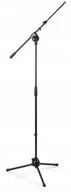 Akcesoria do komputerów stacjonarnych - ML Statyw mikrofonowy MS20 + wysięgnik HQ czarny Vonyx - miniaturka - grafika 1