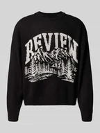 Swetry męskie - Sweter z dzianiny ze stójką - miniaturka - grafika 1