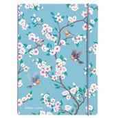 Notesy i bloczki - Herlitz Notatnik z wymiennymi wkładami, A4, Flowers - miniaturka - grafika 1