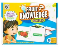 Puzzle - Dla Dzieci Układanka Edukacyjna Poznaj Owoce - miniaturka - grafika 1
