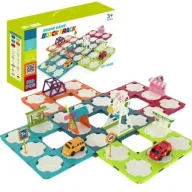 Samochody i pojazdy dla dzieci - Zestaw tor wyścigowy - Maksik - miniaturka - grafika 1