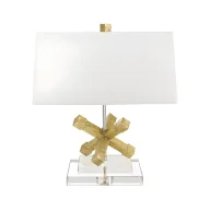 Lampy stojące - Lampa stołowa Jack - kolor beżowy, złoty - GN/JACKSONSQR/TL - miniaturka - grafika 1