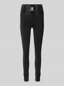 Legginsy - Legginsy o kroju skinny fit z przeszytym kantem - miniaturka - grafika 1
