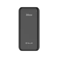 Powerbanki - Tellur PBC303 30000mAh power bank, 2xUSB+Type-C+MicroUSB, black - miniaturka - grafika 1