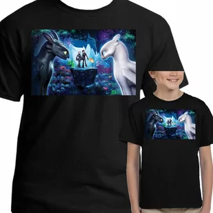 3060 KOSZULKA JAK WYTRESOWAĆ SMOKA 116 CZARNA - Moda i Uroda OUTLET - miniaturka - grafika 1