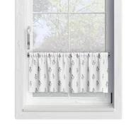 Firany - Zazdrostka SUMMER wzór SM42 | szkicowane listki 45 x 180 cm - miniaturka - grafika 1