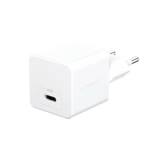 PanzerGlass empower by ® Turbo 30W Charger Single USB-C EU Plug Silver White Przezroczysta ochrona ekranu Uniwersalne 1 szt. - Etui i futerały do telefonów - miniaturka - grafika 1