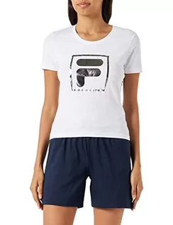 Koszulki i topy damskie - FILA Damska koszulka z logo Swansea, jasna biel, L, Bright White, L - grafika 1