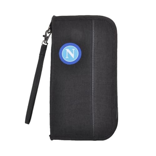 Enzo Castellano SSC NAPOLI 121847 Sscn, Akcesoria podróżne - Portfel z mieszanym paszportem, szary, 23,5x12x3 cm, Szary, 23,5x12x3 cm