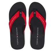 Klapki i japonki męskie - Japonki Tommy Hilfiger Nyc Beach Sandal FM0FM05437 Czerwony - miniaturka - grafika 1