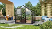 Szklarnie ogrodowe - VITAVIA szklarnia VENUS 5000 szkło 3 mm czarna LG3539 - miniaturka - grafika 1
